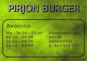 Pirjon Burger nekoski